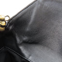 シャネル CHANEL シェブロン ウィズ シック ブラック ラムスキン 2WAYバッグ ゴールド金具 黒 Vステッチ チェーンショルダー ココハンドル