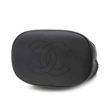 シャネル CHANEL シェブロン ウィズ シック ブラック ラムスキン 2WAYバッグ ゴールド金具 黒 Vステッチ チェーンショルダー ココハンドル