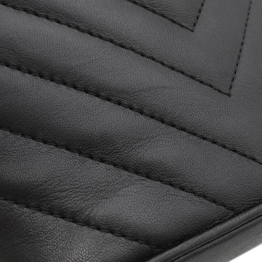 シャネル CHANEL シェブロン ウィズ シック ブラック ラムスキン 2WAYバッグ ゴールド金具 黒 Vステッチ チェーンショルダー ココハンドル