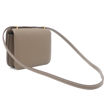 エルメス HERMES コンスタンス3 ミニ ミロワール エトゥープ ヴォーエプソン ショルダーバッグ ゴールド金具 新品 未使用 グレージュ