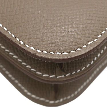 エルメス HERMES コンスタンス3 ミニ ミロワール エトゥープ ヴォーエプソン ショルダーバッグ ゴールド金具 新品 未使用 グレージュ