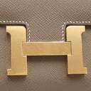 エルメス HERMES コンスタンス3 ミニ ミロワール エトゥープ ヴォーエプソン ショルダーバッグ ゴールド金具 新品 未使用 グレージュ