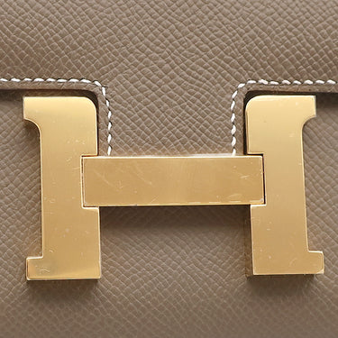 エルメス HERMES コンスタンス3 ミニ ミロワール エトゥープ ヴォーエプソン ショルダーバッグ ゴールド金具 新品 未使用 グレージュ