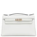 エルメス HERMES ポシェットケリー グリプラチナ ヴォースイフト ハンドバッグ シャンパンゴールド金具 新品 未使用 ミニバッグ