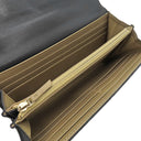 シャネル CHANEL マトラッセ パール チェーンウォレット ブラック ラムスキン フェイクパール チェーンウォレット ゴールド金具 黒 チェーンショルダー