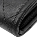 シャネル CHANEL マトラッセ パール チェーンウォレット ブラック ラムスキン フェイクパール チェーンウォレット ゴールド金具 黒 チェーンショルダー