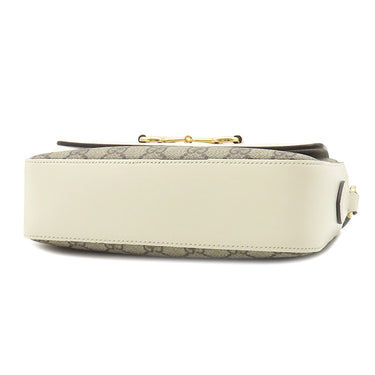 グッチ GUCCI ホースビット 1955 スモール ショルダーバッグ 645454 ブラック GGスプリームキャンバス レザー ショルダーバッグ ゴールド金具 白 ベージュ