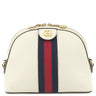グッチ GUCCI オフィディア スモール ショルダーバッグ 499621 アイボリー レザー ショルダーバッグ ゴールド金具 紺 赤 白 GG