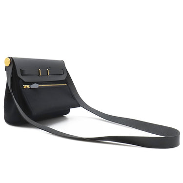 エルメス HERMES エールバッグジップ ミニ 20 ブラック キャンバス レザー トワルアッシュヴァイキング ヴァッシュハンター ショルダーバッグ ゴールド金具 新品 未使用 トワルH