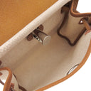 エルメス HERMES エールバッグジップ ミニ 20 ルトゥルネ フォーブ トワルアッシュ ヴァッシュハンター ショルダーバッグ シルバー金具 新品 未使用 トワルH ナチュラル 茶