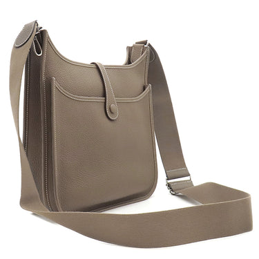エルメス HERMES エヴリン3 PM エトゥープ トリヨンクレマンス ショルダーバッグ シルバー金具 グレージュ