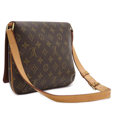ルイヴィトン LOUIS VUITTON ミュゼットタンゴ ショート M51257 モノグラム モノグラムキャンバス ショルダーバッグ ゴールド金具 茶