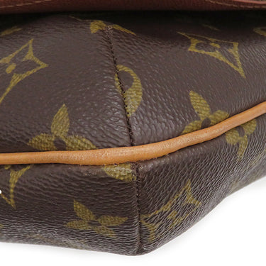 ルイヴィトン LOUIS VUITTON ミュゼットタンゴ ショート M51257 モノグラム モノグラムキャンバス ショルダーバッグ ゴールド金具 茶