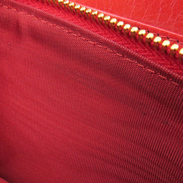 ミュウミュウ MIU MIU マテラッセ ラウンドファスナー 5M0506 レッド レザー 長財布 ゴールド金具 赤