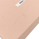 ミュウミュウ MIU MIU マテラッセ ラウンドファスナー 5M0506 レッド レザー 長財布 ゴールド金具 赤