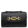 グッチ GUCCI ズゥミ 564718 ブラック レザー 2WAYバッグ ゴールド金具 黒 ハンドバッグ チェーンショルダー インターロッキングG ホースビット