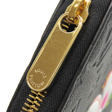 ルイヴィトン LOUIS VUITTON LV×TM ジッピー ウォレット M14160 ノワール モノグラムアンプラント 長財布 ゴールド金具 村上隆 ラウンドファスナー 黒