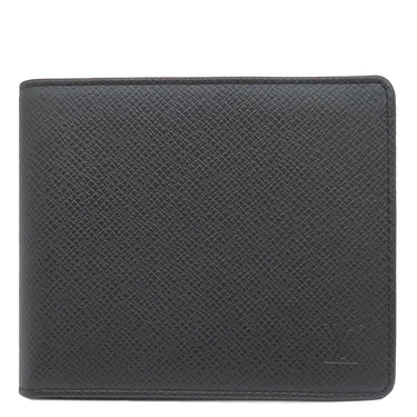 ルイヴィトン LOUIS VUITTON ポルトフォイユ フロリン M31112 アルドワーズ タイガ 二つ折り財布 シルバー金具 黒 イニシャル刻印有り