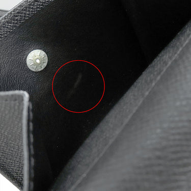 ルイヴィトン LOUIS VUITTON ポルトフォイユ フロリン M31112 アルドワーズ タイガ 二つ折り財布 シルバー金具 黒 イニシャル刻印有り