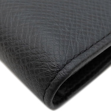 ルイヴィトン LOUIS VUITTON ポルトフォイユ フロリン M31112 アルドワーズ タイガ 二つ折り財布 シルバー金具 黒 イニシャル刻印有り