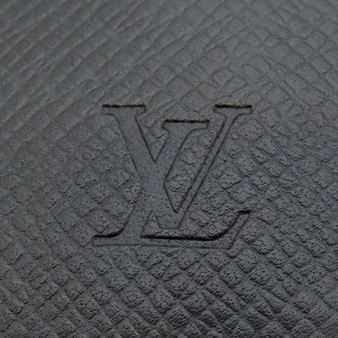 ルイヴィトン LOUIS VUITTON ポルトフォイユ フロリン M31112 アルドワーズ タイガ 二つ折り財布 シルバー金具 黒 イニシャル刻印有り