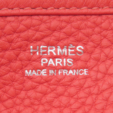 エルメス HERMES エヴリン3 PM ブーゲンビリア トリヨンクレマンス ショルダーバッグ シルバー金具 赤