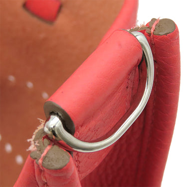 エルメス HERMES エヴリン3 PM ブーゲンビリア トリヨンクレマンス ショルダーバッグ シルバー金具 赤