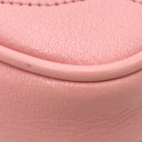 グッチ GUCCI アフロディーテ 739076 ピンク レザー ハンドバッグ ゴールド金具 GGマーモント ミニショルダー