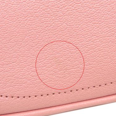 グッチ GUCCI アフロディーテ 739076 ピンク レザー ハンドバッグ ゴールド金具 GGマーモント ミニショルダー