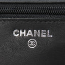 シャネル CHANEL セブルガ チェーンショルダー A46316 ブラック レザー キャビアスキン チェーンウォレット シルバー金具 黒 ココマーク