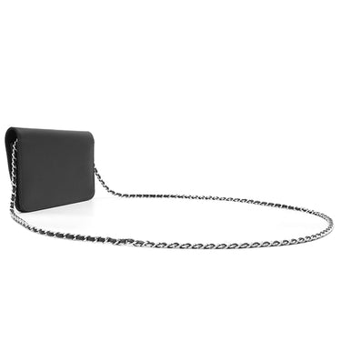 シャネル CHANEL セブルガ チェーンショルダー A46316 ブラック レザー キャビアスキン チェーンウォレット シルバー金具 黒 ココマーク