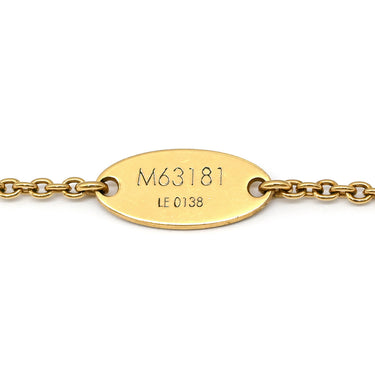 ルイヴィトン LOUIS VUITTON エセンシャルＶ M63181 ゴールド×ブラック GP ネックレス LVサークル