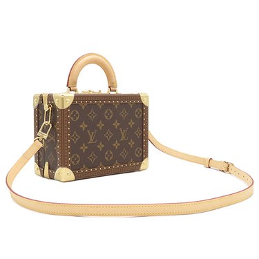 ルイヴィトン LOUIS VUITTON プティット ヴァリーズ M20468 モノグラム モノグラムキャンバス 2WAYバッグ ゴールド金具 茶 トランク ショルダーバッグ