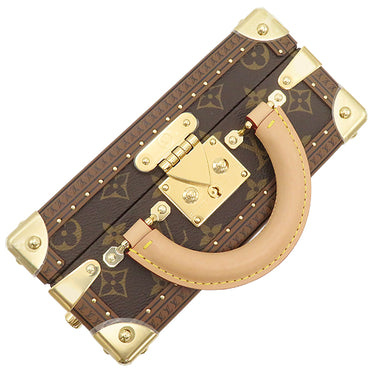 ルイヴィトン LOUIS VUITTON プティット ヴァリーズ M20468 モノグラム モノグラムキャンバス 2WAYバッグ ゴールド金具 茶 トランク ショルダーバッグ