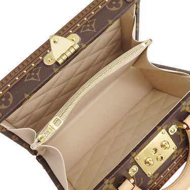 ルイヴィトン LOUIS VUITTON プティット ヴァリーズ M20468 モノグラム モノグラムキャンバス 2WAYバッグ ゴールド金具 茶 トランク ショルダーバッグ