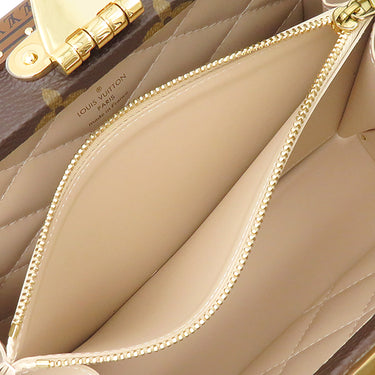 ルイヴィトン LOUIS VUITTON プティット ヴァリーズ M20468 モノグラム モノグラムキャンバス 2WAYバッグ ゴールド金具 茶 トランク ショルダーバッグ