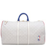 ルイヴィトン LOUIS VUITTON LV x NBA キーポル バンドリエール 55 M45586 アンタークティカ モノグラムキャンバス ボストンバッグ ゴールド金具 白 NBAコラボ ネームタグ欠品