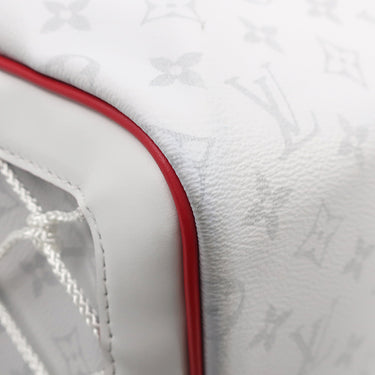 ルイヴィトン LOUIS VUITTON LV x NBA キーポル バンドリエール 55 M45586 アンタークティカ モノグラムキャンバス ボストンバッグ ゴールド金具 白 NBAコラボ ネームタグ欠品