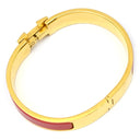 エルメス HERMES クリックH PM レッド×ゴールド GP エナメル ブレスレット Hブレス バングル