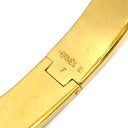 エルメス HERMES クリックH PM レッド×ゴールド GP エナメル ブレスレット Hブレス バングル