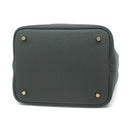 エルメス HERMES ピコタンロックMM ヴェールマングローブ トリヨンクレマンス ハンドバッグ ゴールド金具 深緑