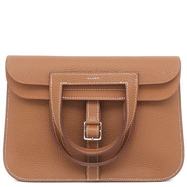 エルメス HERMES アルザン 25 ゴールド トリヨンクレマンス 2WAYバッグ シルバー金具 新品 未使用 茶 ハンドバッグ ショルダー