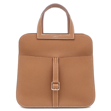 エルメス HERMES アルザン 25 ゴールド トリヨンクレマンス 2WAYバッグ シルバー金具 新品 未使用 茶 ハンドバッグ ショルダー