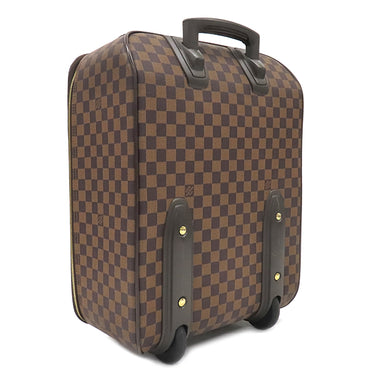 ルイヴィトン LOUIS VUITTON ペガス45 N23293 ダミエエベヌ ダミエキャンバス キャリーバッグ ゴールド金具 スーツケース 茶 2輪 鍵・パドロック欠品