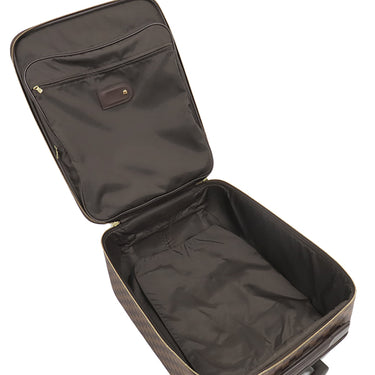 ルイヴィトン LOUIS VUITTON ペガス45 N23293 ダミエエベヌ ダミエキャンバス キャリーバッグ ゴールド金具 スーツケース 茶 2輪 鍵・パドロック欠品