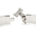 エルメス HERMES クリックH PM ピンク×シルバー メタル エナメル ブレスレット Hブレス