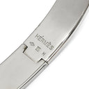 エルメス HERMES クリックH PM ピンク×シルバー メタル エナメル ブレスレット Hブレス