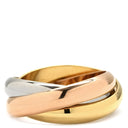 カルティエ Cartier トリニティ ホワイトゴールド×イエローゴールド×ピンクゴールド K18WG K18YG K18PG #54 リング 指輪 750 18K 18金 3重 3連 3カラー 14号