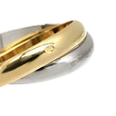 カルティエ Cartier トリニティ ホワイトゴールド×イエローゴールド×ピンクゴールド K18WG K18YG K18PG #54 リング 指輪 750 18K 18金 3重 3連 3カラー 14号