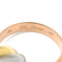 カルティエ Cartier トリニティ ホワイトゴールド×イエローゴールド×ピンクゴールド K18WG K18YG K18PG #54 リング 指輪 750 18K 18金 3重 3連 3カラー 14号